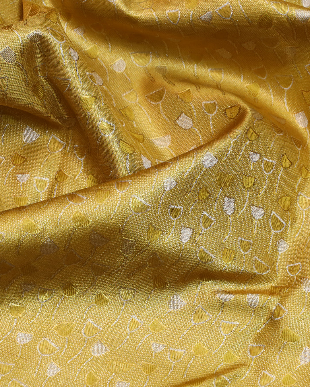 Golden tissue party wear silk saree