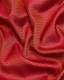 Red and Green bridal silk saree