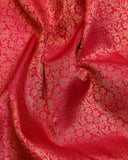 Hot pink Bridal silk saree