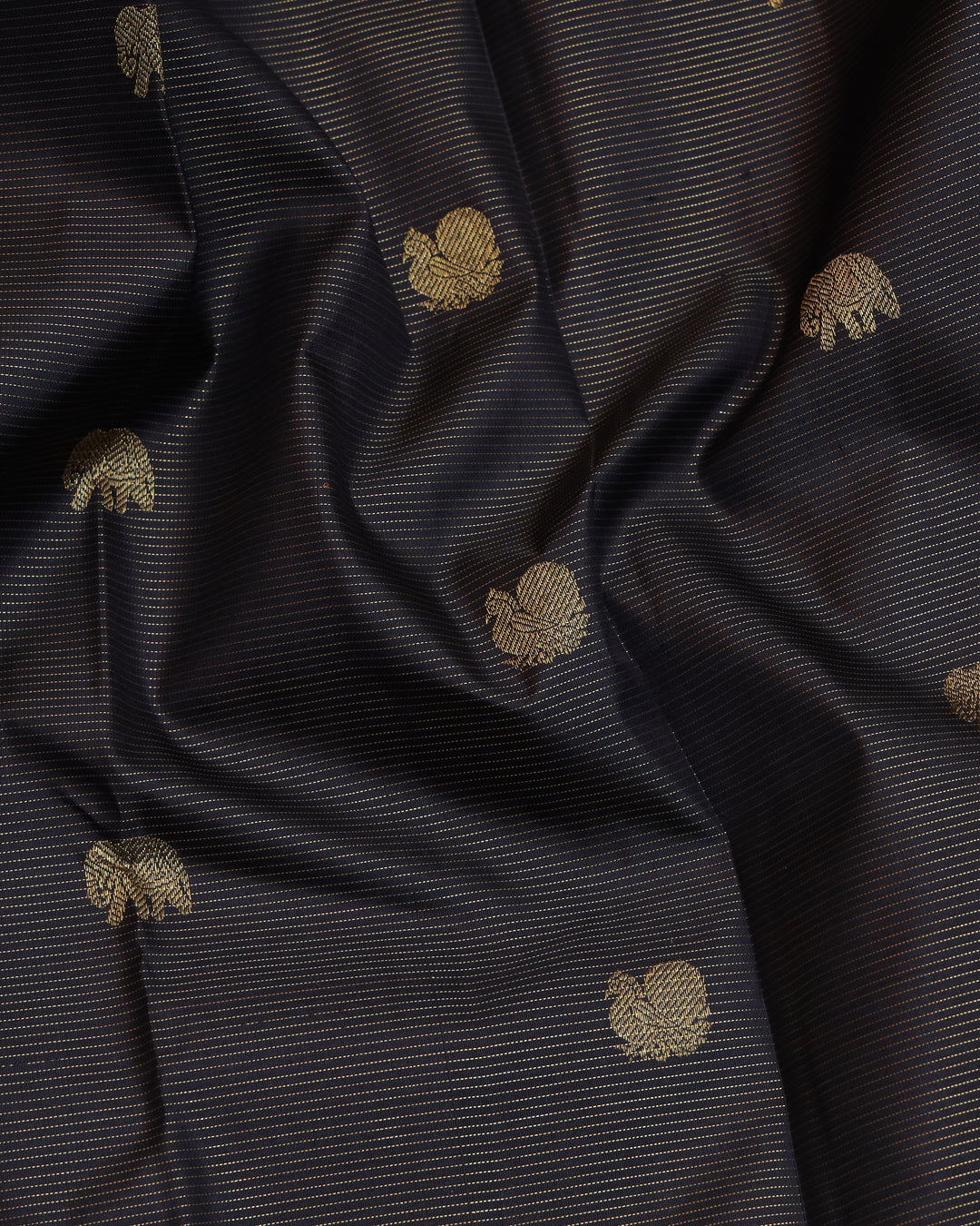 Black and Mint pure zari silk saree