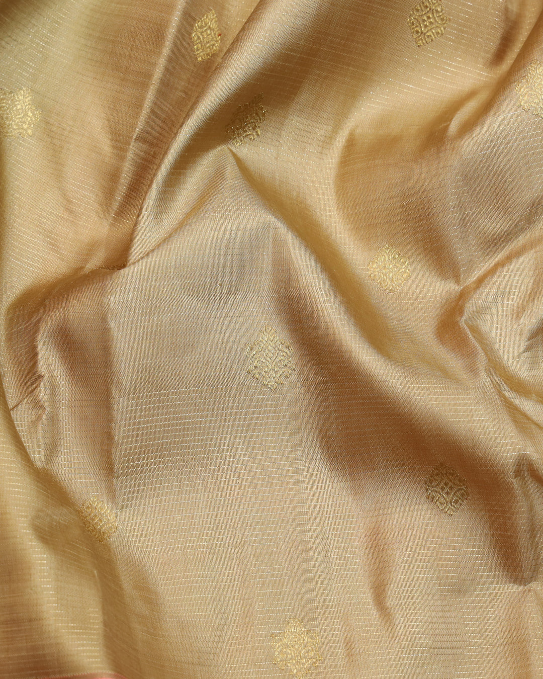 Granola beige pure zari silk saree
