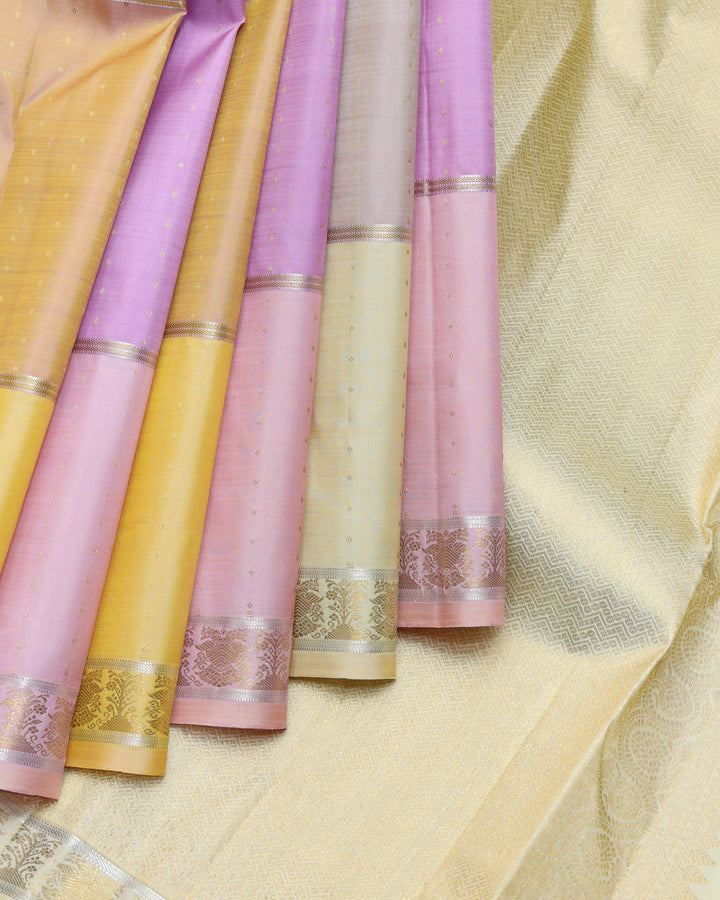 Multi Colour Pure Silk Saree