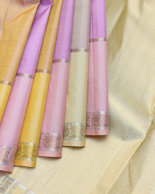 Multi Colour Pure Silk Saree