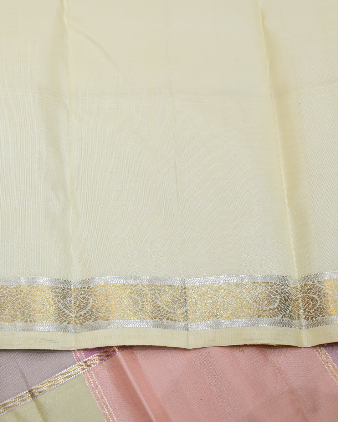 Multi colour pure zari silk saree