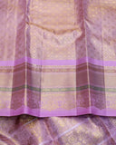 Lavender tissue pure zari silk saree