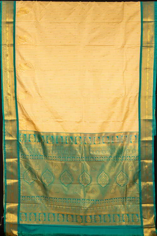 Beige turning semi silk saree