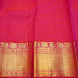 Kanchipuram Grey Colour Silk Saree