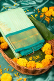 Green designer sem soft silk saree