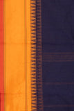 Blue Thread Work Kanchi Cotton Saree