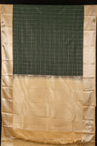 Bottle Green designer Semi Silk Saree