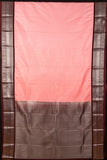 Brown and Pink Soft Silk Saree