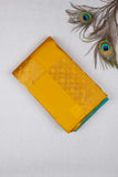 Yellow Borderless Pure Touch Silk Saree