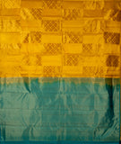Yellow Borderless Pure Touch Silk Saree