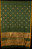 Dual Tone Green Pure Kanchi Cotton Saree