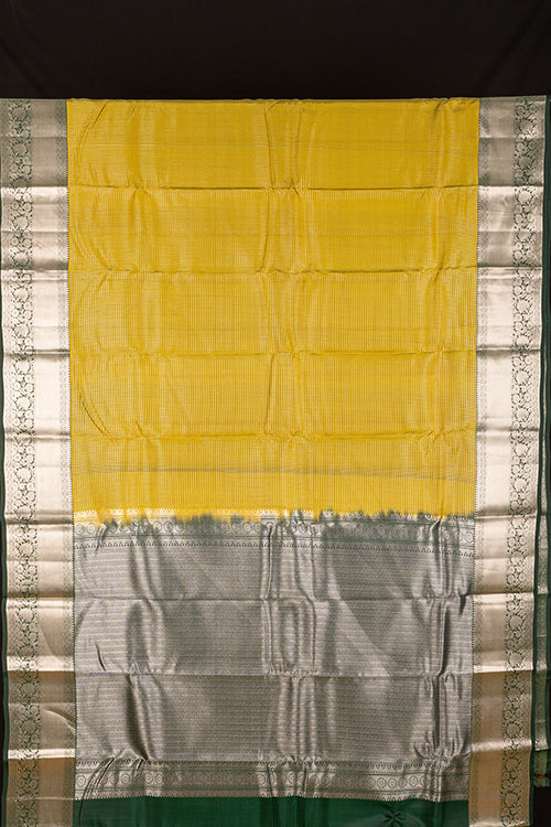 Fenugreek And Green Pure Touch Silk Saree