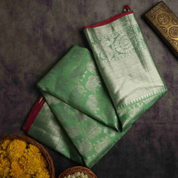 Silver Border Pattu Sarees
