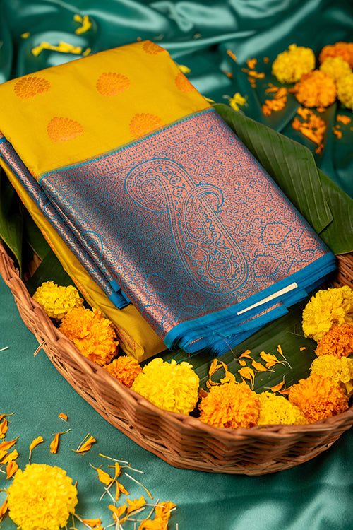 Green Semi Silk Saree