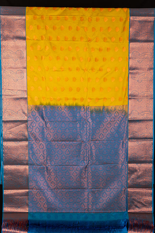 Green Semi Silk Saree