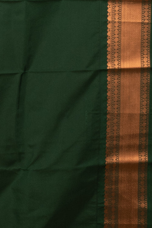 Honey orange semi silk saree