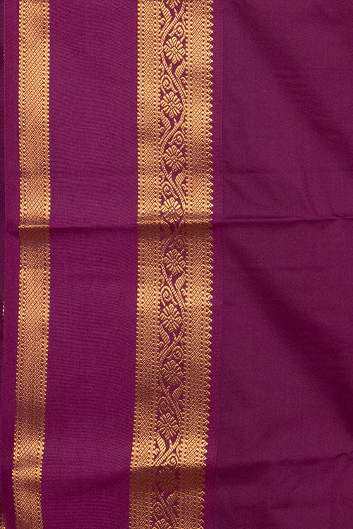 Jamun Purple And Pink Semi Silk Saree