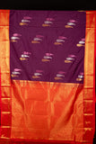 Jamun purple semi soft silk saree