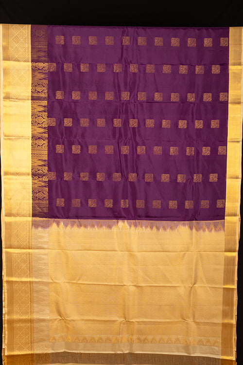 Purple Designer Dure Touch Silk Saree