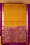 Moong Dal Green and Purple Semi Silk Saree