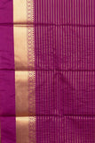Moong Dal Green and Purple Semi Silk Saree