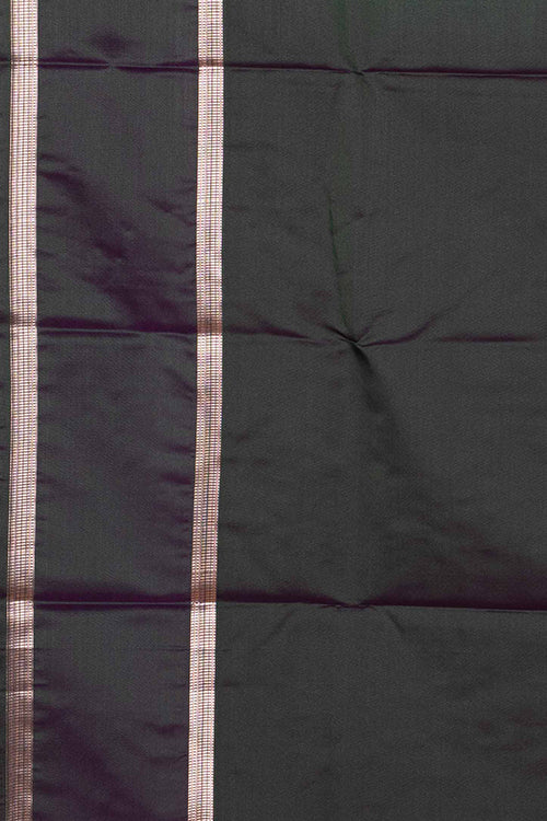 Navy Blue And Pink Semi Silk Sarees