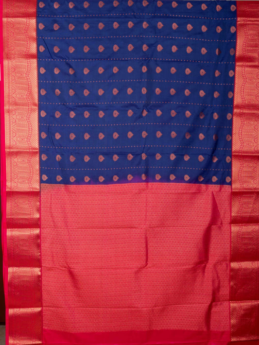 Blue Semi Silk Saree