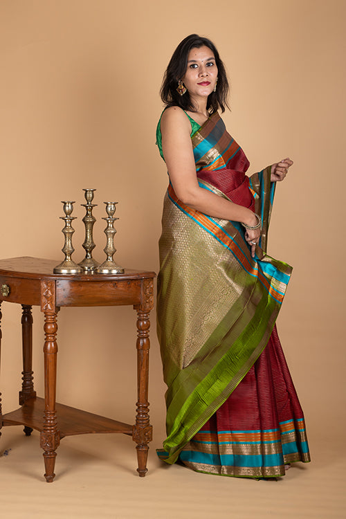 Red Traditional Kanjivaram Silk Saree