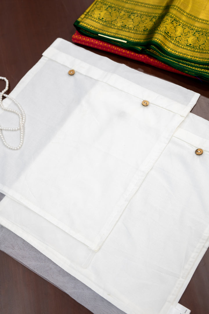 Cotton Saree Cover for Kanjivaram Sarees | Saree Storage & Organiser Bag