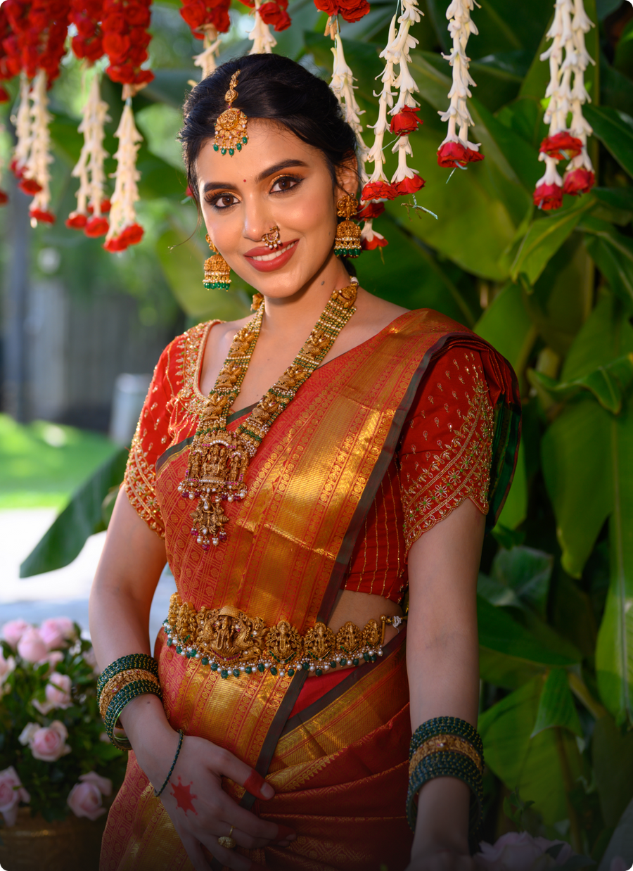 Handwoven in Kanchipuram