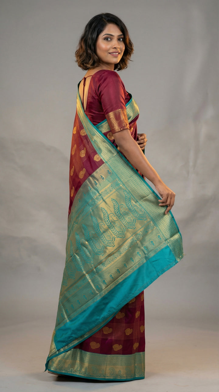 Purple Traditional Semi Silk Saree