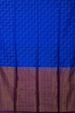 Blue Borderless Pure Touch Silk Saree