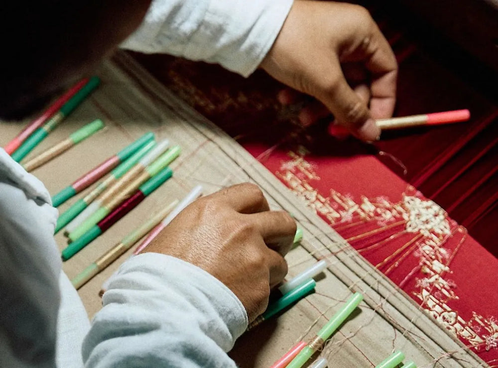 At the loom