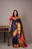 Dark Blue Pattu Saree