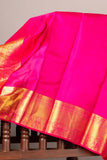 Green and pink combination saree