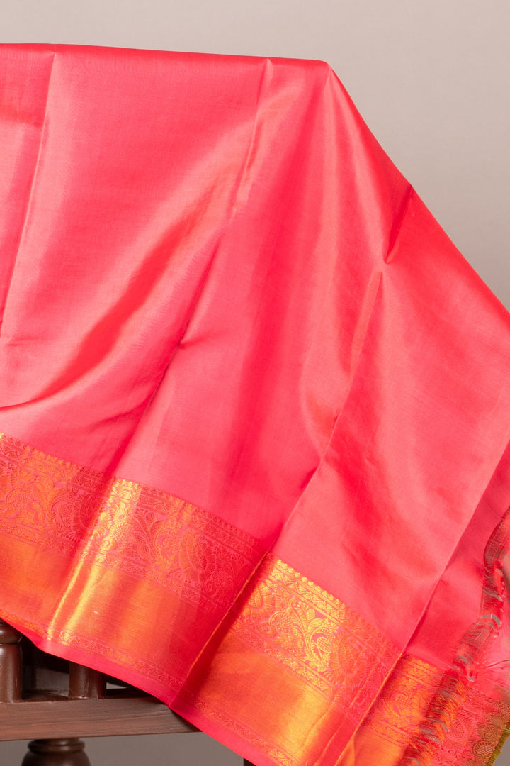 pastel green silk saree