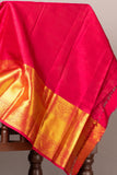 Yellow and pink pattu saree
