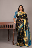 Black Kanjivaram Saree