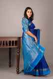 Blue Kanchipuram Saree