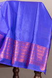 Dark Blue & Pink Kanchipuram Silk Saree