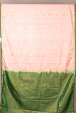 Pastel pink semi silk saree