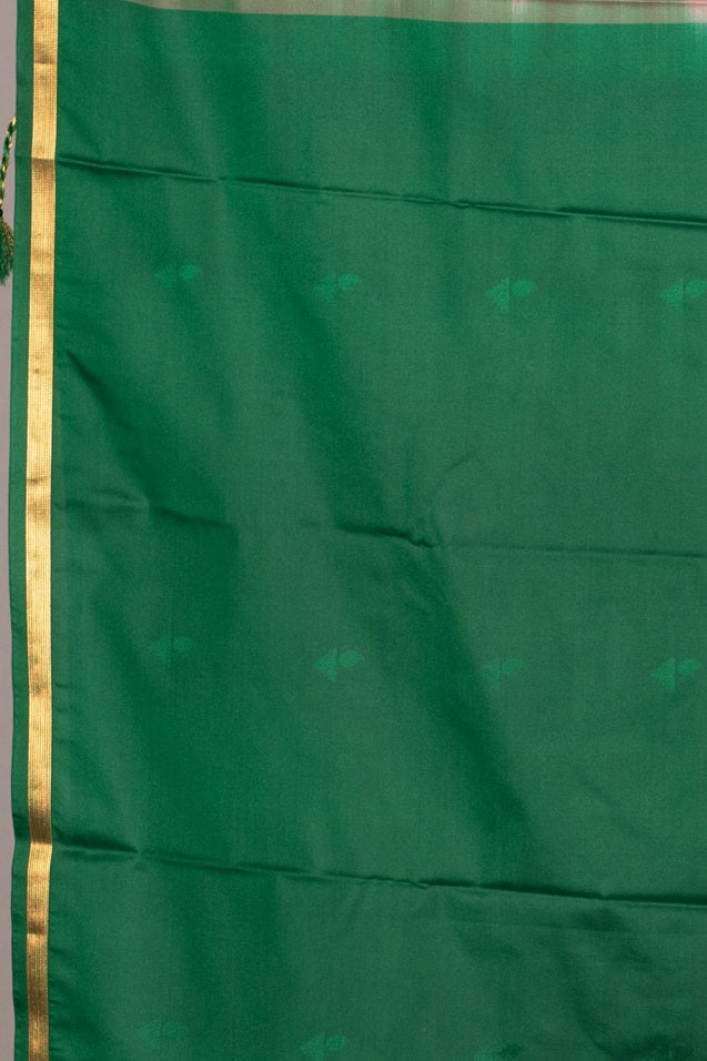 Pastel pink semi silk saree