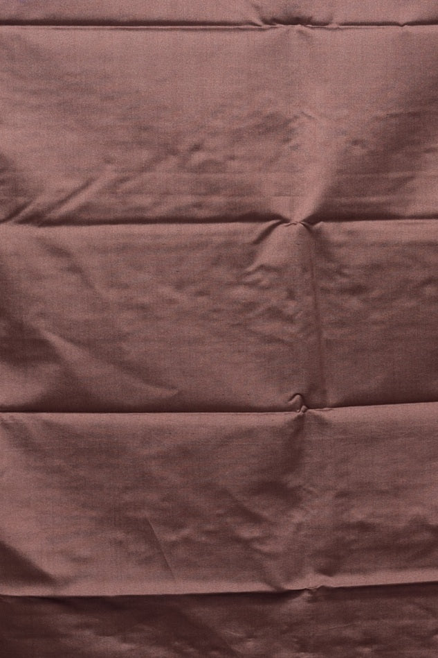 Blue and chocolate semi silk saree