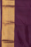 Off White And Purple Pure Touch Silk Saree