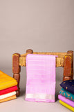 Lavender pure touch silk saree