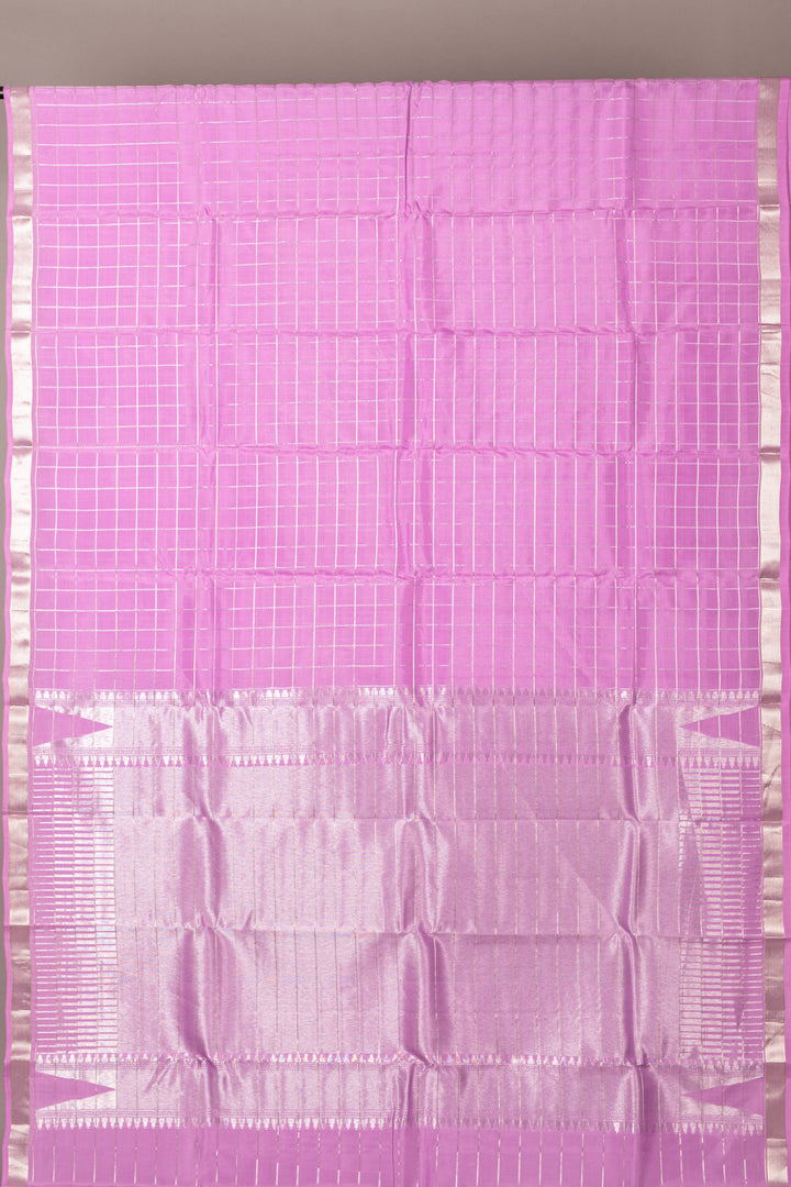 Lavender pure touch silk saree