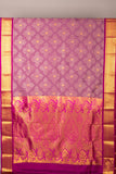 Lavender semi soft silk saree